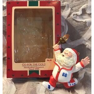 Go For The Gold~1988 Olympics~Hallmark Keepsake Ornament~Dated 1988!!!‎